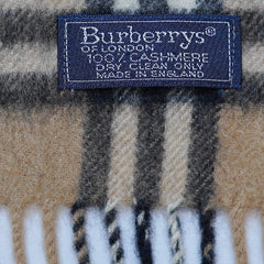Cashmere Plaid Print Vintage Pre-Loved Scarf