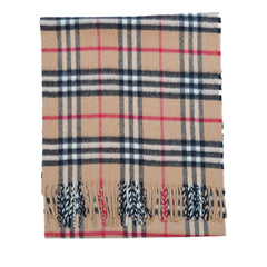 Cashmere Plaid Print Vintage Pre-Loved Scarf