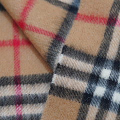 Cashmere Plaid Print Vintage Pre-Loved Scarf