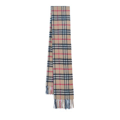 Cashmere/Wool Plaid Print Vintage Pre-Loved Scarf