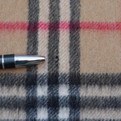 Cashmere Plaid Print Vintage Pre-Loved Scarf