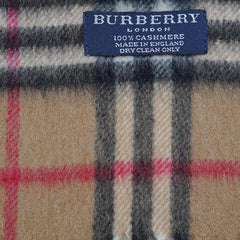 Cashmere Plaid Print Vintage Pre-Loved Scarf