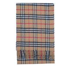 Lambswool Plaid Print Vintage Pre-Loved Scarf