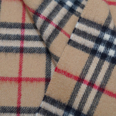 Lambswool Plaid Print Vintage Pre-Loved Scarf