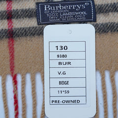 Lambswool Plaid Print Vintage Pre-Loved Scarf