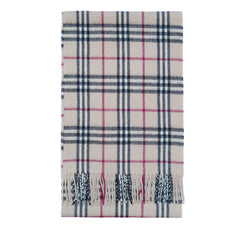 Merino Wool Plaid Print Vintage Pre-Loved Scarf
