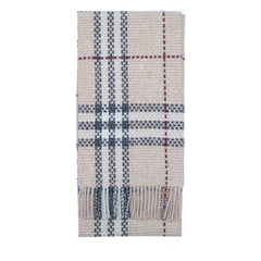 Merino Wool Plaid Print Vintage Pre-Loved Scarf