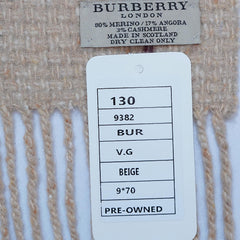 Merino Wool Plaid Print Vintage Pre-Loved Scarf