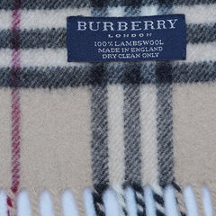 Lambswool Plaid Print Vintage Pre-Loved Scarf
