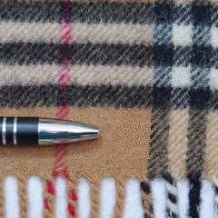 Lambswool Plaid Print Vintage Pre-Loved Scarf