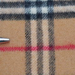 Lambswool Plaid Print Vintage Pre-Loved Scarf