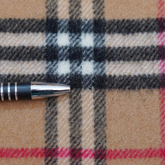 Lambswool Plaid Print Vintage Pre-Loved Scarf