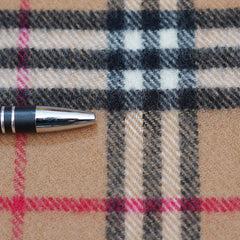 Lambswool Plaid Print Vintage Pre-Loved Scarf