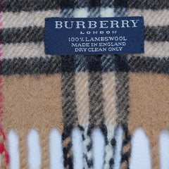 Lambswool Plaid Print Vintage Pre-Loved Scarf