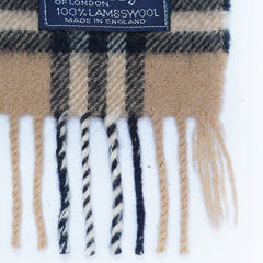 Lambswool Plaid Print Vintage Pre-Loved Scarf