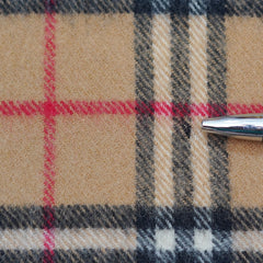 Lambswool Plaid Print Vintage Pre-Loved Scarf
