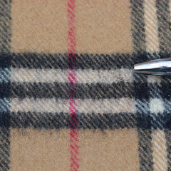 Lambswool Plaid Print Vintage Pre-Loved Scarf