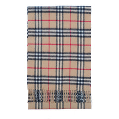 Lambswool Plaid Print Vintage Pre-Loved Scarf