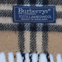 Lambswool Plaid Print Vintage Pre-Loved Scarf