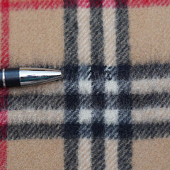 Lambswool Plaid Print Vintage Pre-Loved Scarf