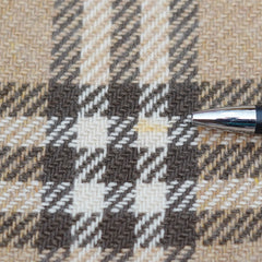 Cashmere/Wool Plaid Print Vintage Pre-Loved Scarf