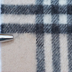 Lambswool Plaid Print Vintage Pre-Loved Scarf