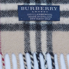 Lambswool Plaid Print Vintage Pre-Loved Scarf