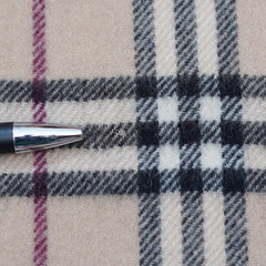 Lambswool Plaid Print Vintage Pre-Loved Scarf
