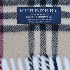 Lambswool Plaid Print Vintage Pre-Loved Scarf