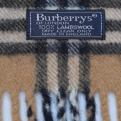Lambswool Plaid Print Vintage Pre-Loved Scarf