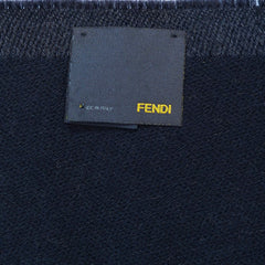 Wool Logo Pattern Vintage Pre-Loved Scarf