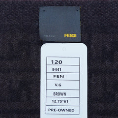 Wool FF Pattern Vintage Pre-Loved Scarf