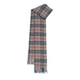 Cashmere/Wool Plaid Print Vintage Pre-Loved Scarf