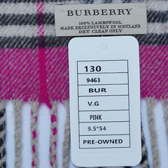 Lambswool Plaid Print Vintage Pre-Loved Scarf