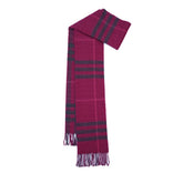 Merino/Cashmere Plaid Print Vintage Pre-Loved Scarf