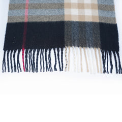 Cashmere Plaid Print Vintage Pre-Loved Scarf