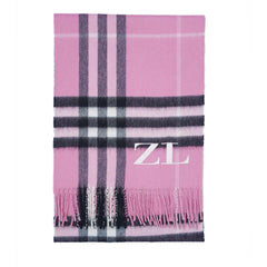 Cashmere Plaid Print Vintage Pre-Loved Scarf