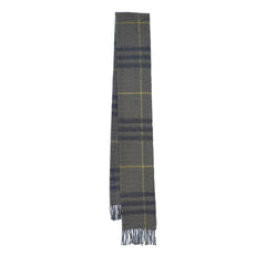 Cashmere/Merino Plaid Print Vintage Pre-Loved Scarf