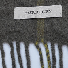 Cashmere/Merino Plaid Print Vintage Pre-Loved Scarf