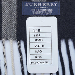Cashmere Plaid Print Vintage Pre-Loved Scarf