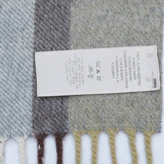 Cashmere Plaid Print Vintage Pre-Loved Scarf