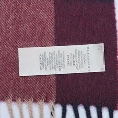 Cashmere Plaid Print Vintage Pre-Loved Scarf