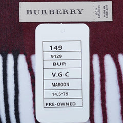 Cashmere Plaid Print Vintage Pre-Loved Scarf