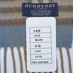 Cashmere Plaid Print Vintage Pre-Loved Scarf