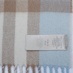 Cashmere Plaid Print Vintage Pre-Loved Scarf
