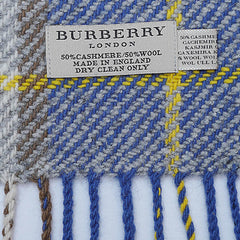 Cashmere Plaid Print Vintage Pre-Loved Scarf