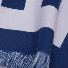 Wool Logo Print Vintage Pre-Loved Scarf