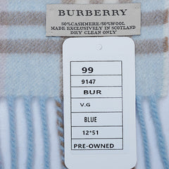Cashmere/Wool Plaid Print Vintage Pre-Loved Scarf