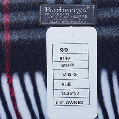 Cashmere Plaid Print Vintage Pre-Loved Scarf