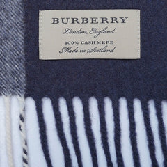 Cashmere Large Check Vintage Pre-Loved Scarf